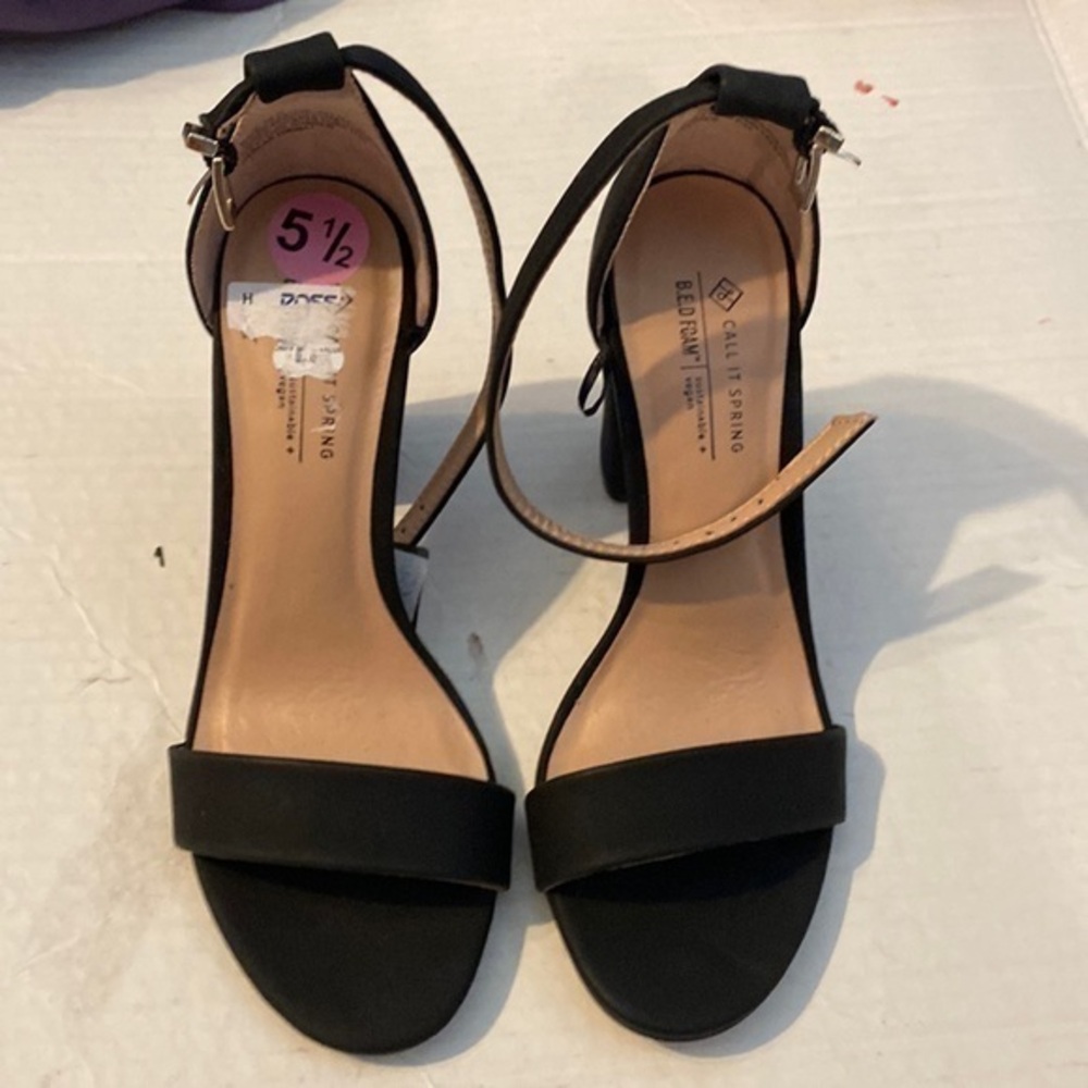 Call It Spring Stangarone Black Heels